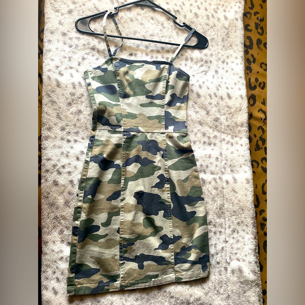 Xxs camo mini dress